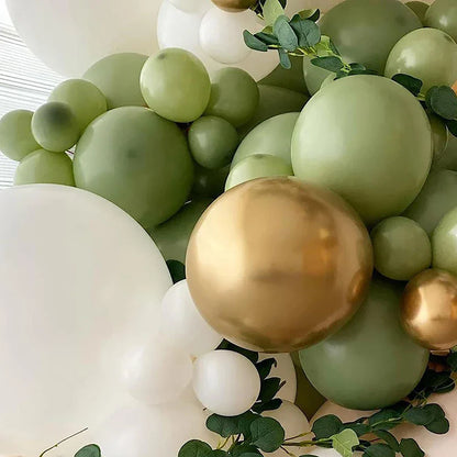 Arche ballons (vert beige marron)