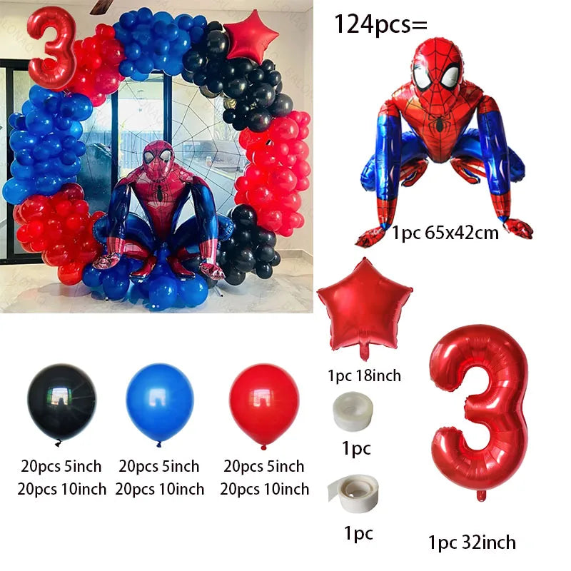 Couronne de ballons spider man 4