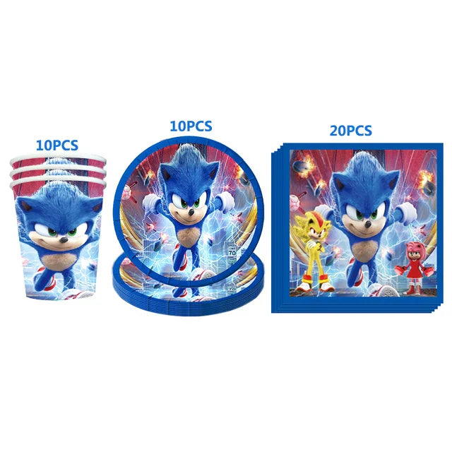 Kit décoration anniversaire sonic 1