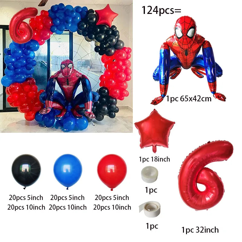 Couronne de ballons spider man 4