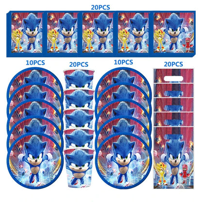 Kit décoration anniversaire sonic 1