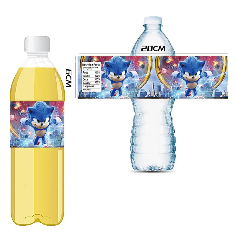 Étiquettes bouteille sonic