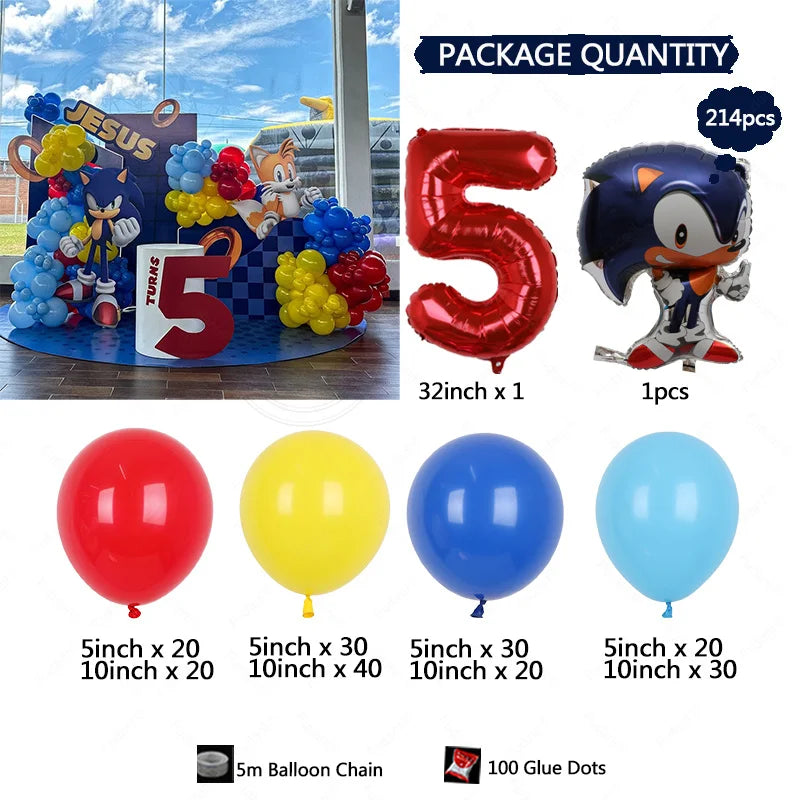 Arche de ballons sonic 1