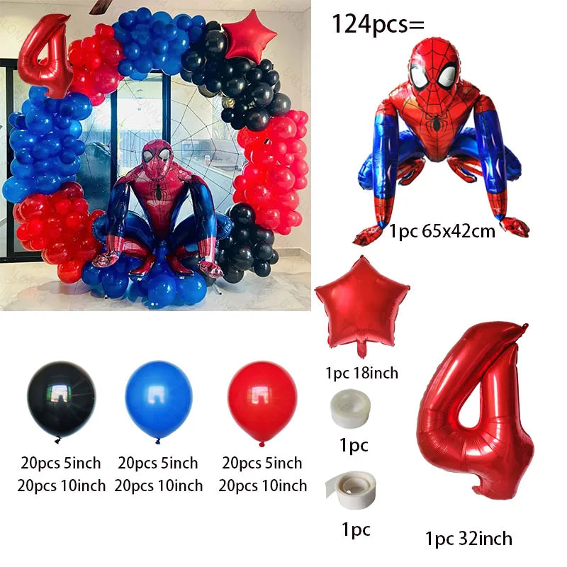 Couronne de ballons spider man 4