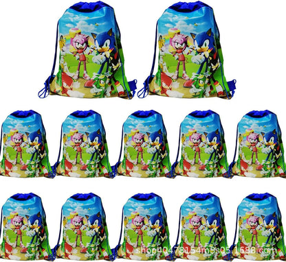 sac en tissu sonic*12pcs