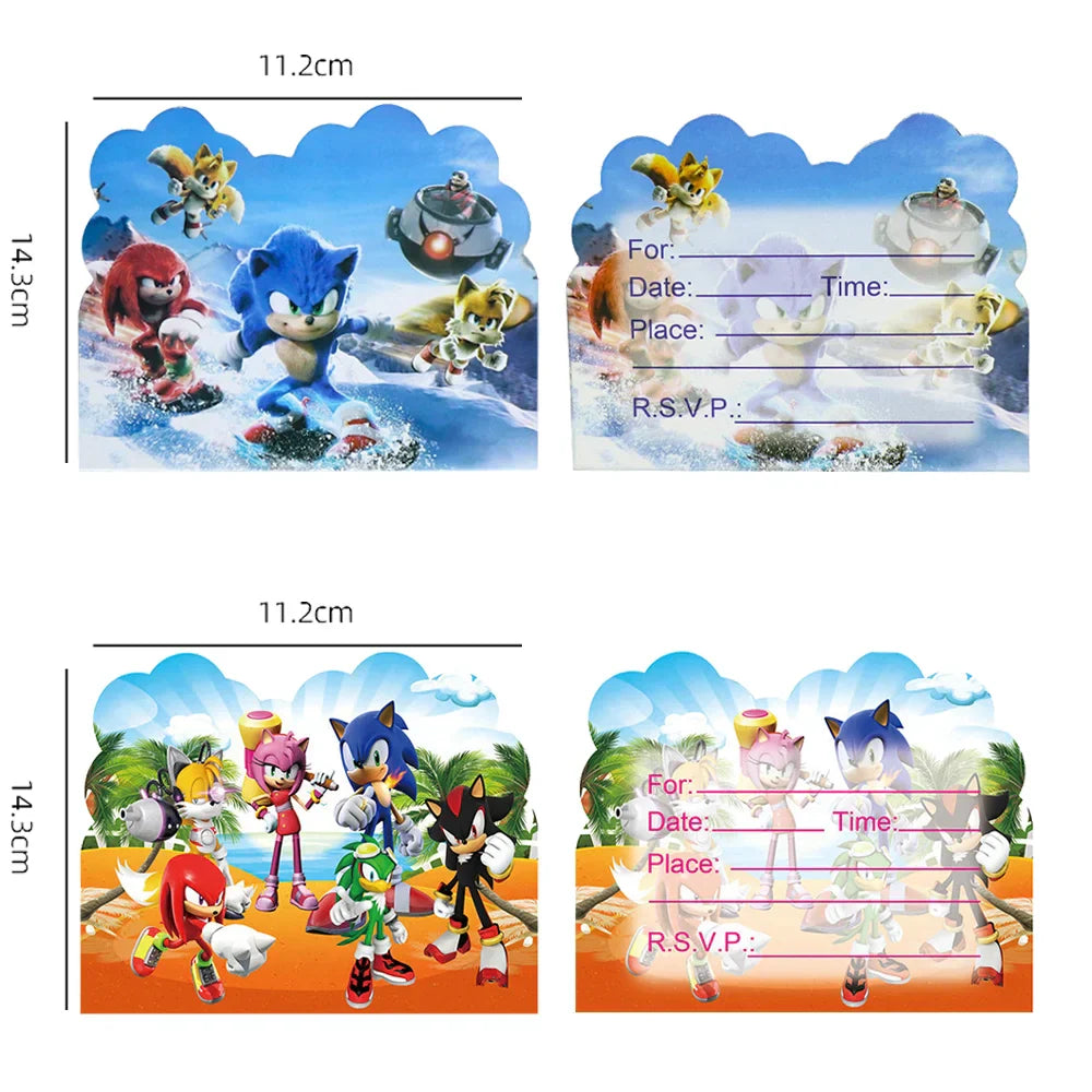 carte d'invitation sonic