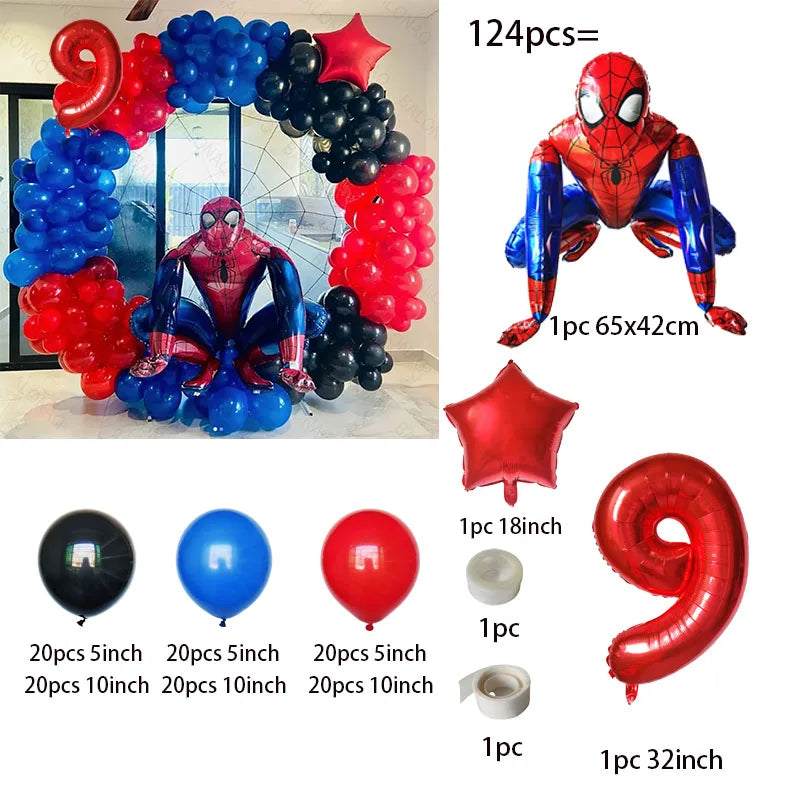 Couronne de ballons spider man 4