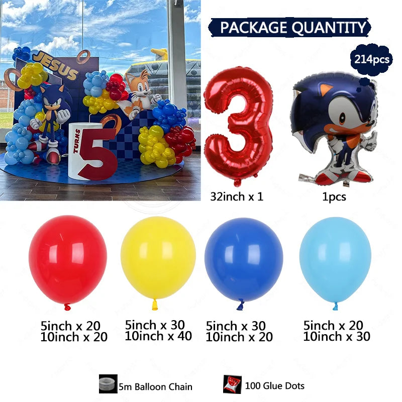 Arche de ballons sonic 1