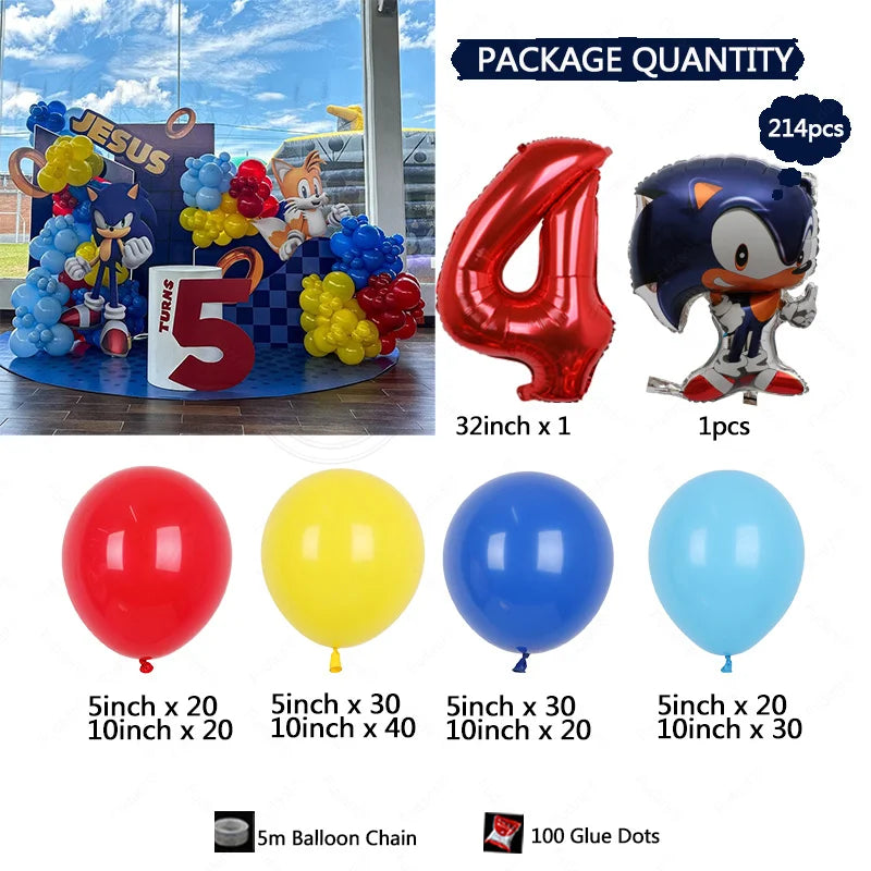 Arche de ballons sonic 1