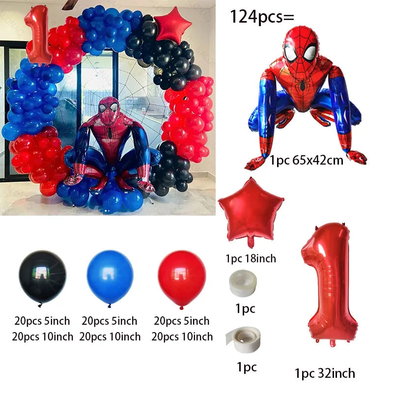 Couronne de ballons spider man 4