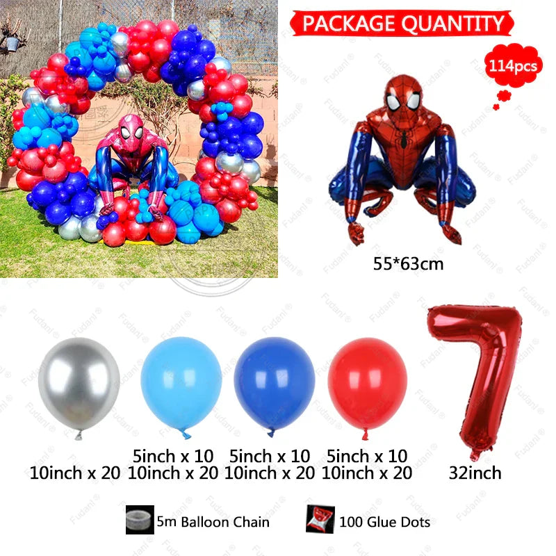 Couronne de ballons spider man 5