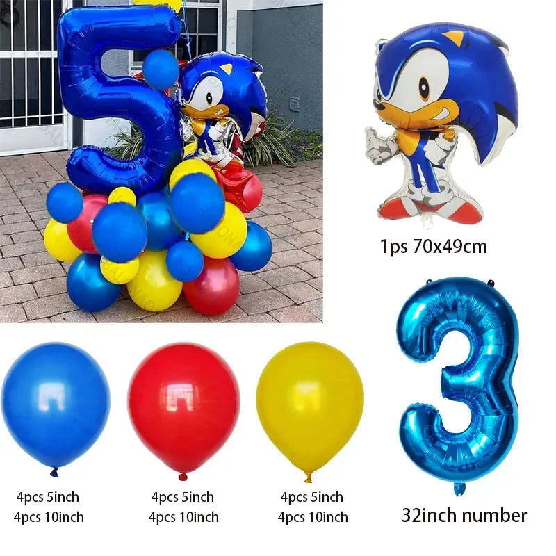 Lot DE BALLONS SONIC