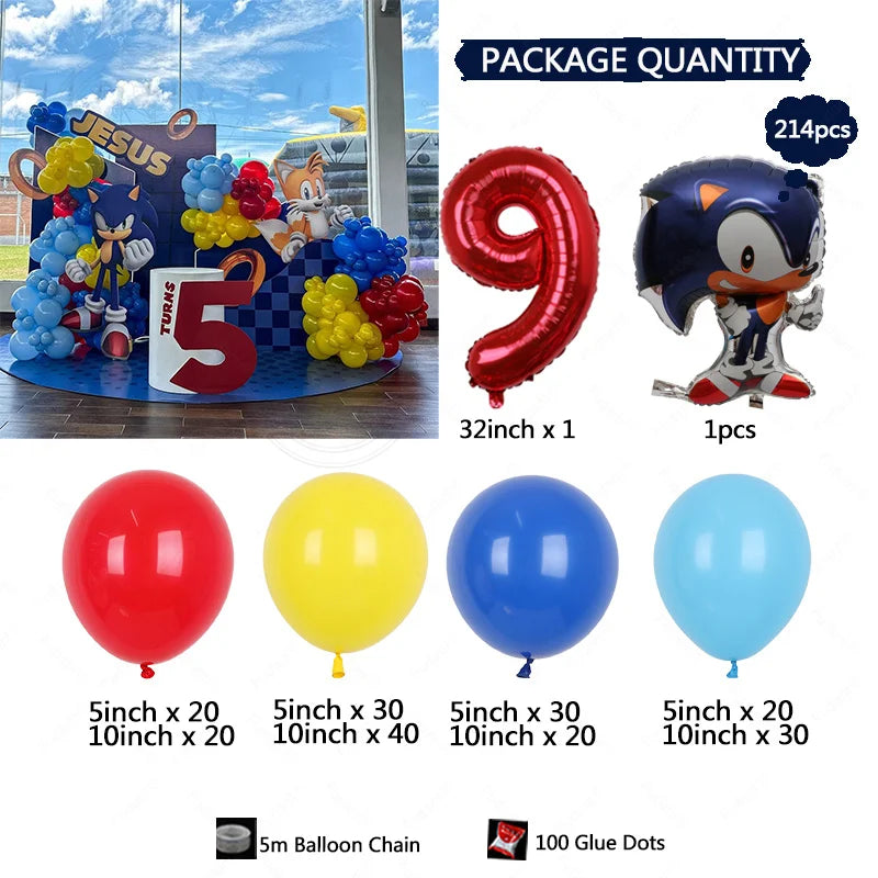 Arche de ballons sonic 1