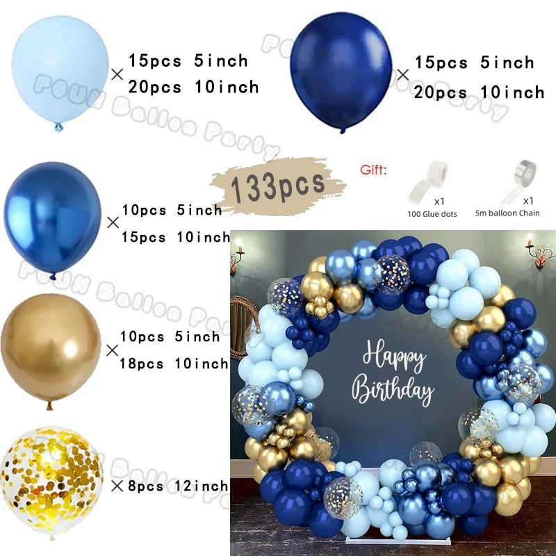 Arche de Ballons Bleu