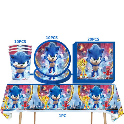 Kit décoration anniversaire sonic 1