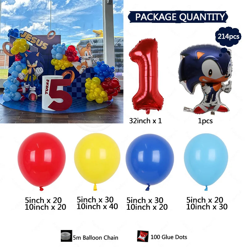 Arche de ballons sonic 1