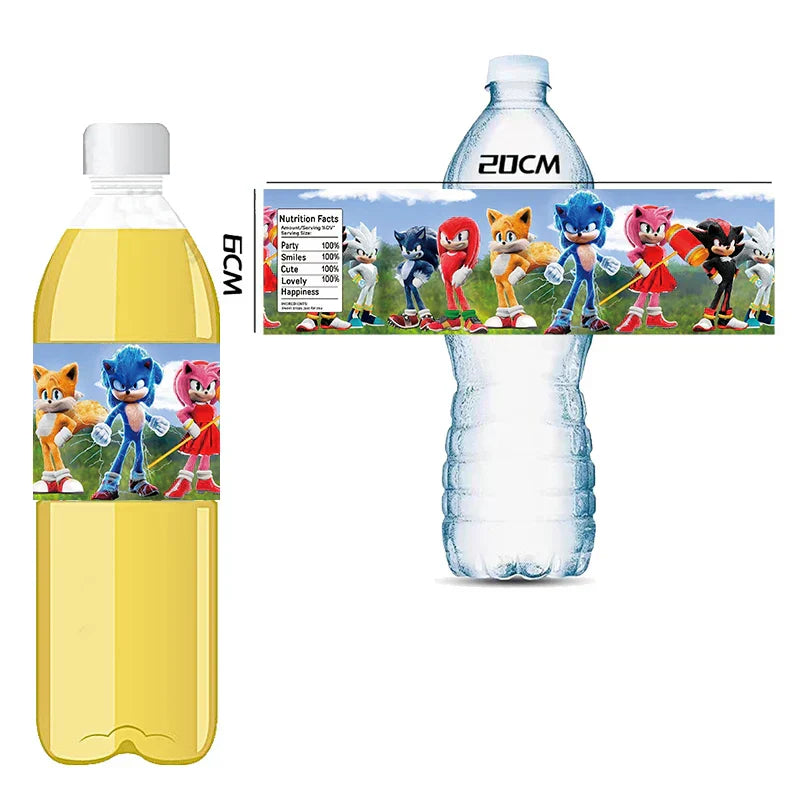 Étiquettes bouteille sonic