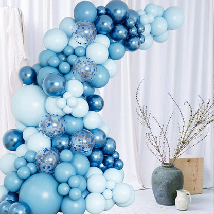 Guirlande ballons duo bleu