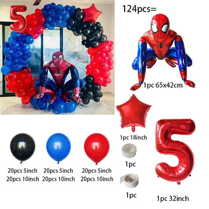 Couronne de ballons spider man 4