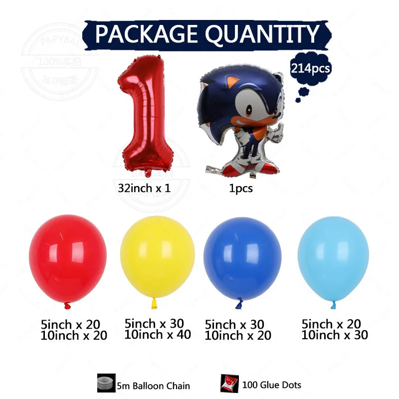 Arche de ballons sonic 1