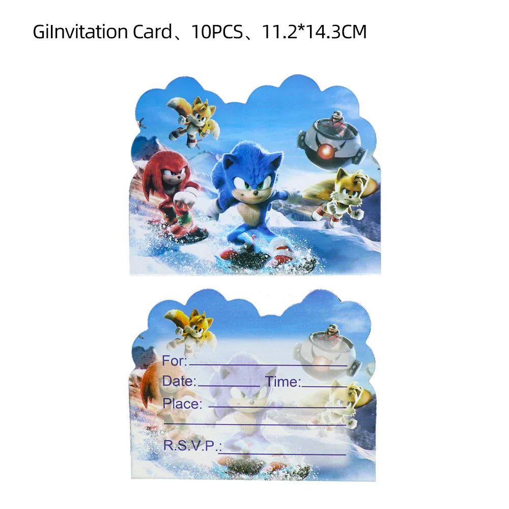 carte d'invitation sonic