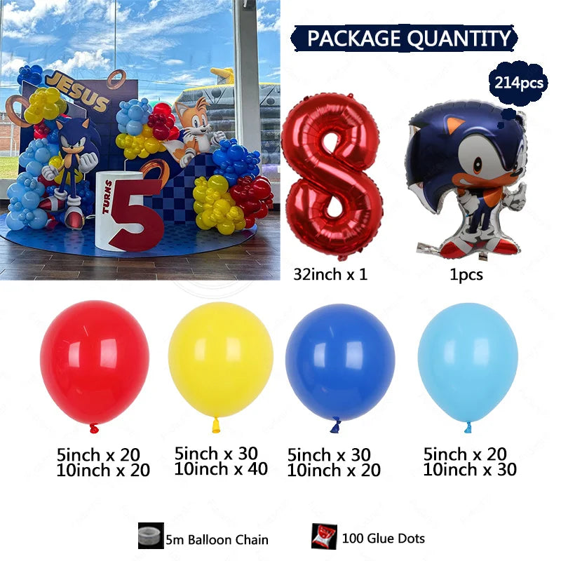 Arche de ballons sonic 1