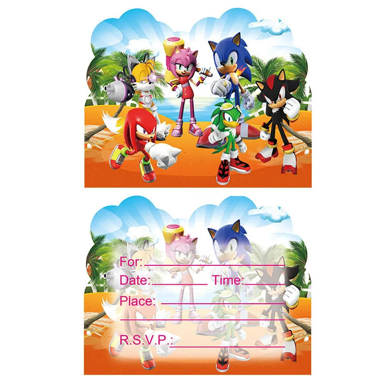 carte d'invitation sonic