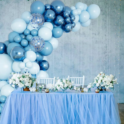 Guirlande ballons duo bleu