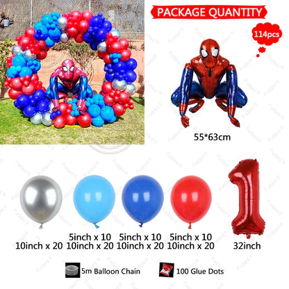 Couronne de ballons spider man 5