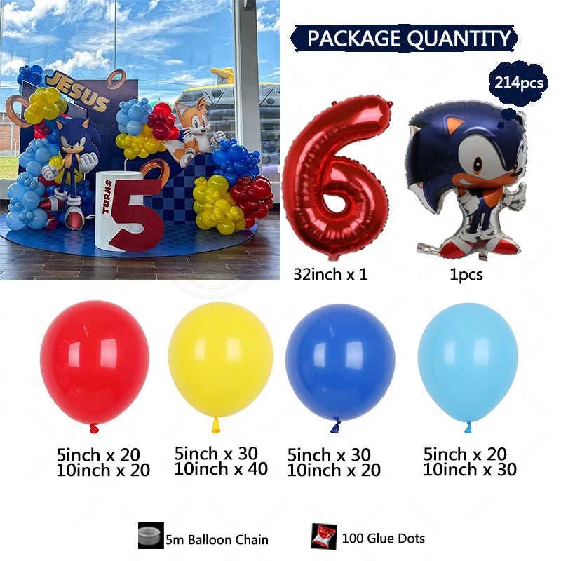 Arche de ballons sonic 1